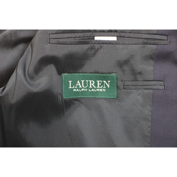 Lauren Ralph Lauren Blazer Mens 48R Navy Blue 100% Wool Gold Buttons - Picture 6 of 11